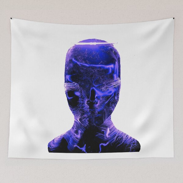 Item preview, Unusual Purple Neon Face, Futuristic style designed and sold by Dven-Clothes.