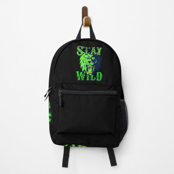 Item preview, Stay Wild Club Ben Azelart Merch - angry wolf - energetic color designed and sold by ALLURE-minimal.