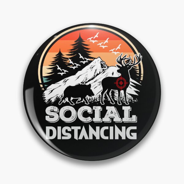 Item preview, Hunting Social Distancing.  Social Distancing. Golden Sky. designed and sold by Deano's Designs.