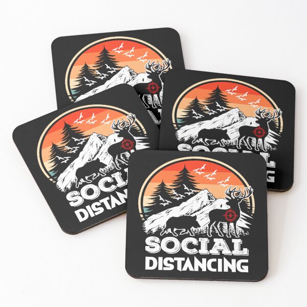 Item preview, Hunting Social Distancing.  Social Distancing. Golden Sky. designed and sold by Deano's Designs.