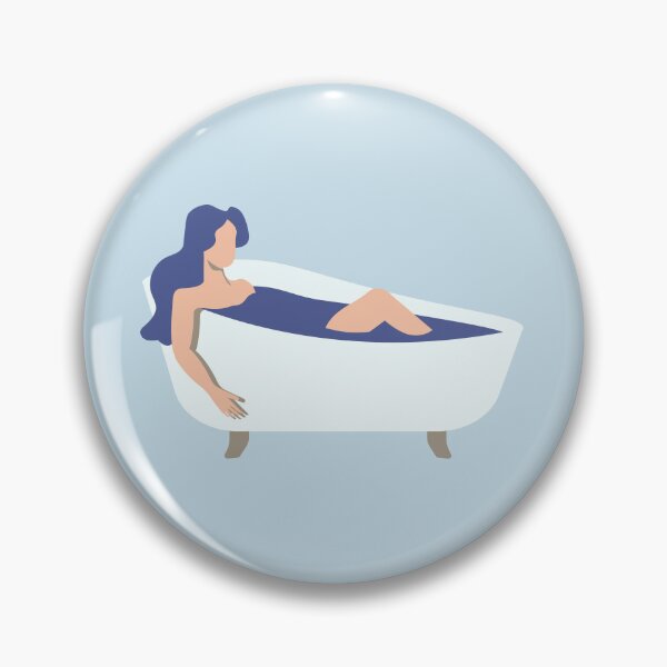 Item preview, Self care illustration with young woman in bathtub  designed and sold by CutieBlue.