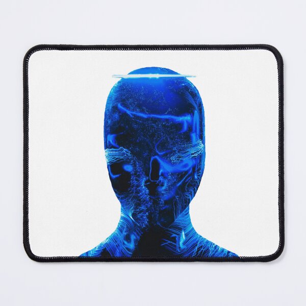 Item preview, Unusual Blue Neon Face, Futuristic style designed and sold by Dven-Clothes.