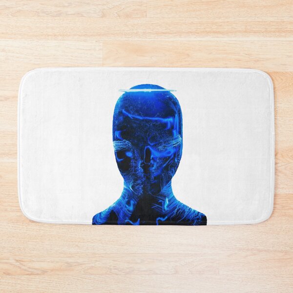 Item preview, Unusual Blue Neon Face, Futuristic style designed and sold by Dven-Clothes.