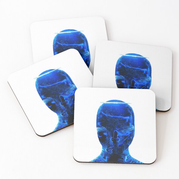 Item preview, Unusual Blue Neon Face, Futuristic style designed and sold by Dven-Clothes.