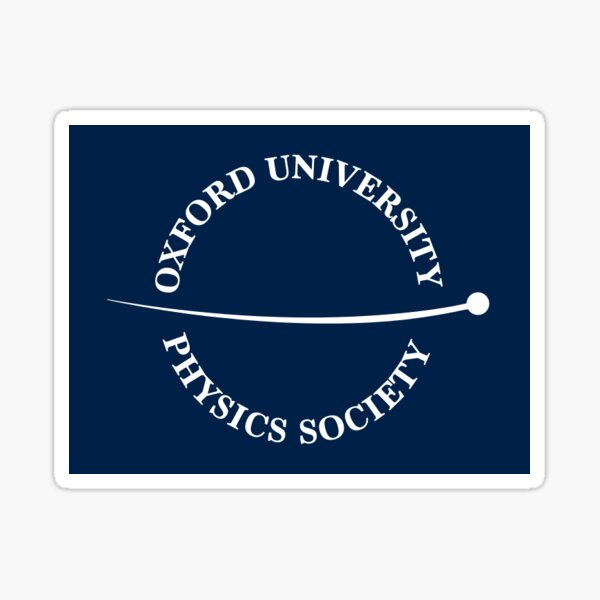 PhysSoc Classic Logo (Light on Navy Blue) Sticker