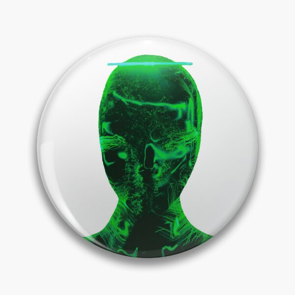 Item preview, Unusual Green Neon Face, Futuristic style designed and sold by Dven-Clothes.