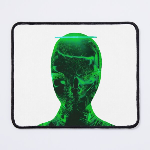 Item preview, Unusual Green Neon Face, Futuristic style designed and sold by Dven-Clothes.