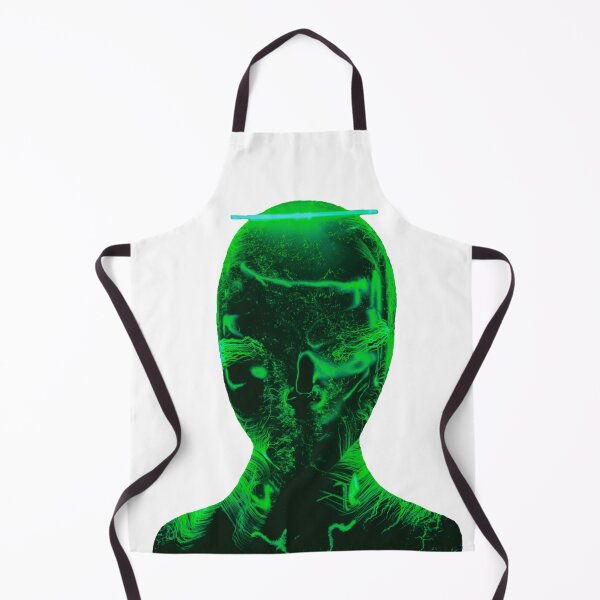 Item preview, Unusual Green Neon Face, Futuristic style designed and sold by Dven-Clothes.