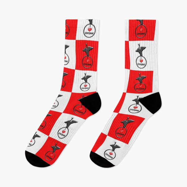 Item preview, Red and White I Love Liverpool checkerboard design designed and sold by Paul Madden.