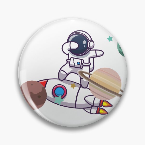 Item preview, astronaut dabbing on rocket icon illustration spaceman masco designed and sold by Pikasso 1.