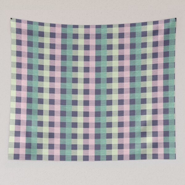 Item preview, Green Starry Gingham Check designed and sold by KotaMikota.