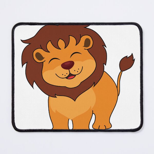 Item preview, smiling cartoon lion designed and sold by Pikasso 1.