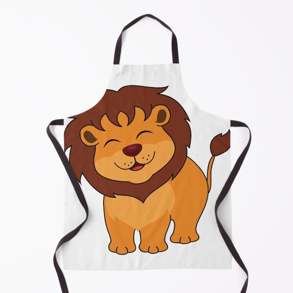 Item preview, smiling cartoon lion designed and sold by Pikasso 1.