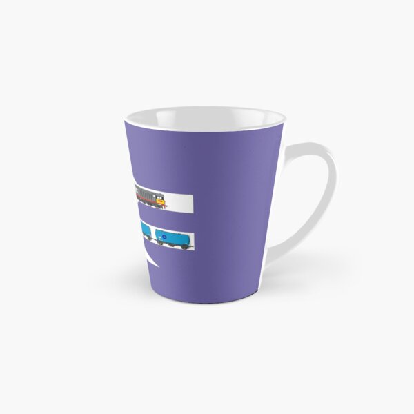 Class 58 and Class 37 freight trains print Tall Mug