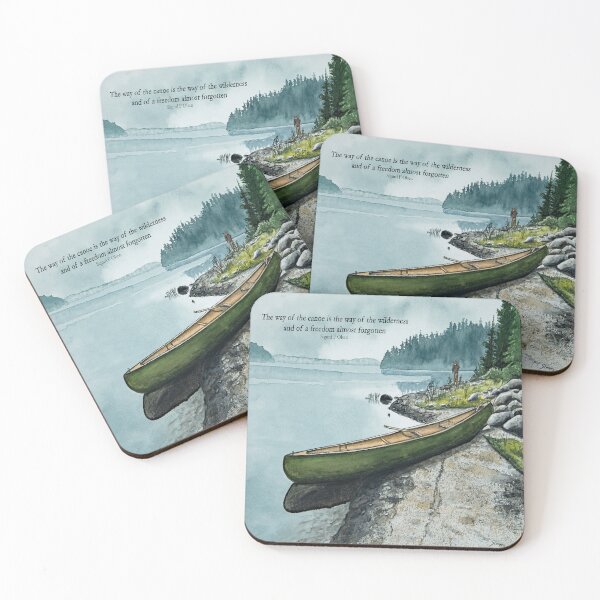 Item preview, The way of the canoe painting designed and sold by Stephen Emms.