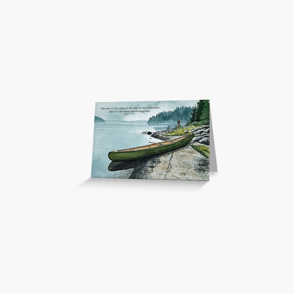 Item preview, The way of the canoe painting designed and sold by Stephen Emms.