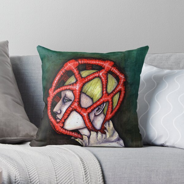 Clathrus Ruber Throw Pillow