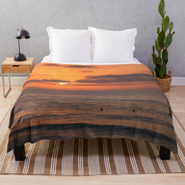 Item preview, Surfer silhouettes in the ocean at sunset designed and sold by homydesign.