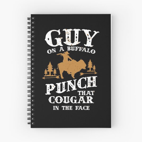 Item preview, Guy On A Buffalo Punch That Cougar In The Face designed and sold by stuch75.