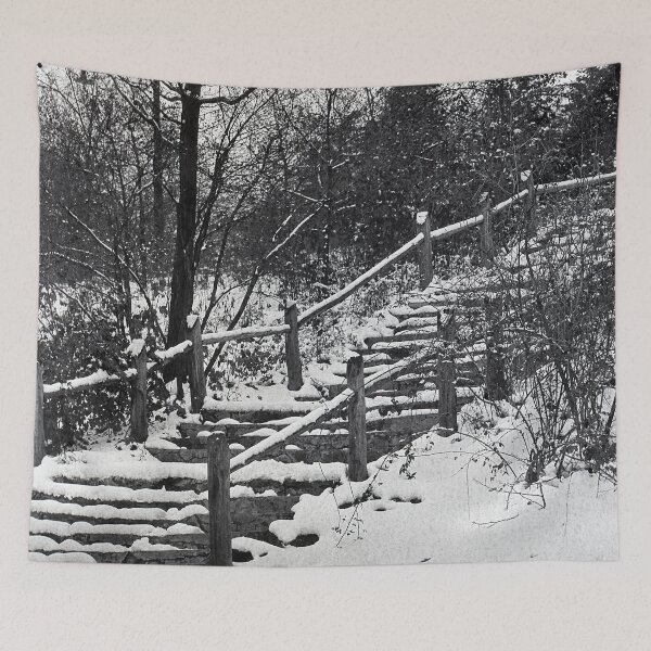 Item preview, Vintage Winter Stairs designed and sold by BGPickers.