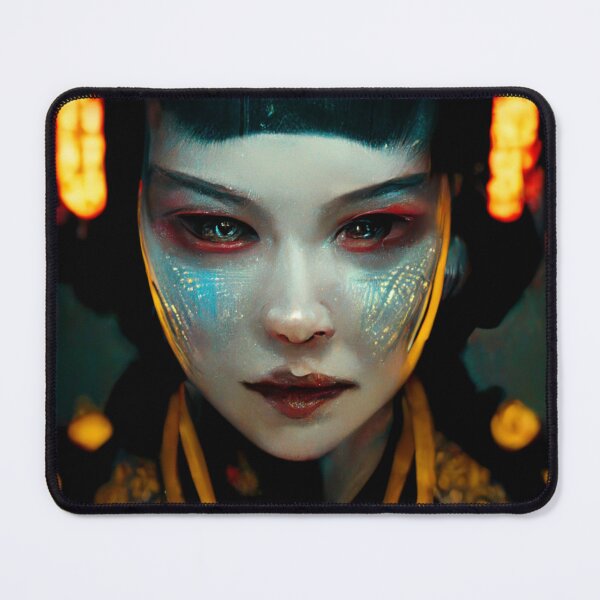 Item preview, Cyberpunk Girl Portrait designed and sold by UnchartedArt.
