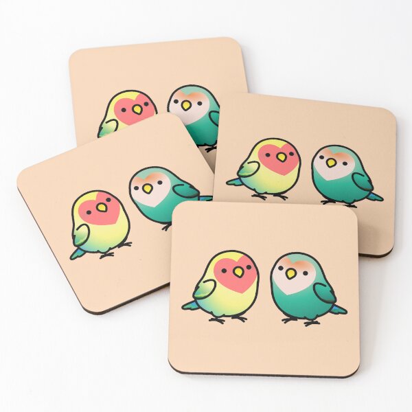 Item preview, CUSTOM: Lovebird pair designed and sold by birdhism.