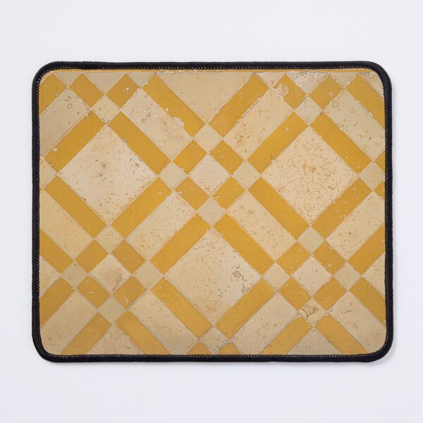 Item preview, Detail of wall filled with old yellow portuguese glazed tiles. Traditional portuguese tiles designed and sold by AnaMOMarques.