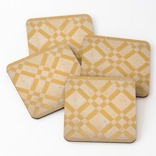 Item preview, Detail of wall filled with old yellow portuguese glazed tiles. Traditional portuguese tiles designed and sold by AnaMOMarques.
