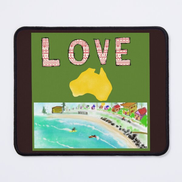 Item preview, I LOVE U AUSTRALIA designed and sold by starfishstuff.