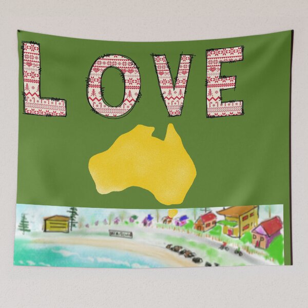 Item preview, I LOVE U AUSTRALIA designed and sold by starfishstuff.