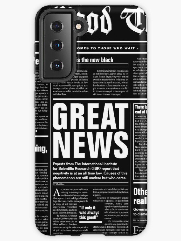 The Good Times Vol. 1, No. 1 / Newspaper with only good news Wrapping Paper  by GrandeDuc