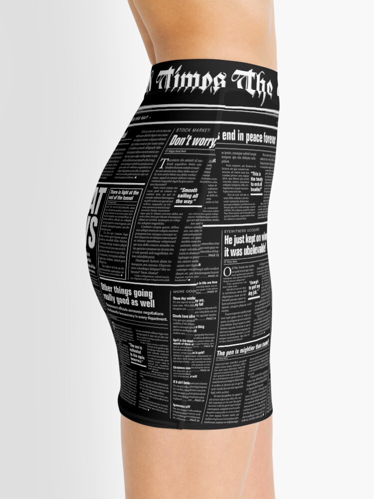 Alternate view of The Good Times Vol. 1, No. 1 REVERSED Mini Skirt