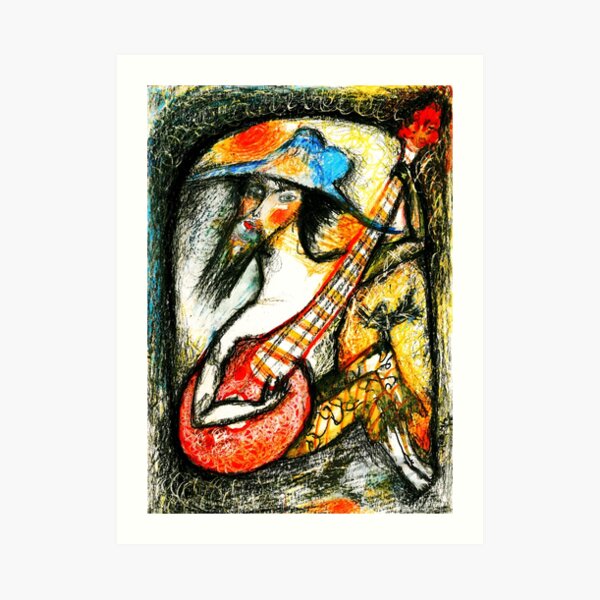 The musician Art Print