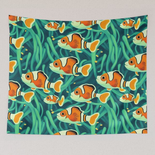 Item preview, Clown Fish Pattern designed and sold by ThePurpleMelon.