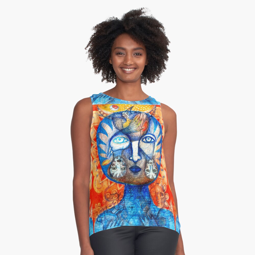 Item preview, Sleeveless Top designed and sold by aremaarega.