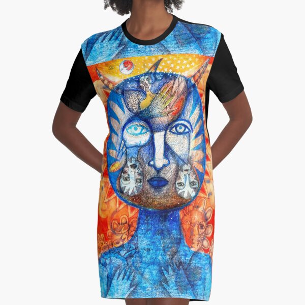 Sol Americano Graphic T-Shirt Dress