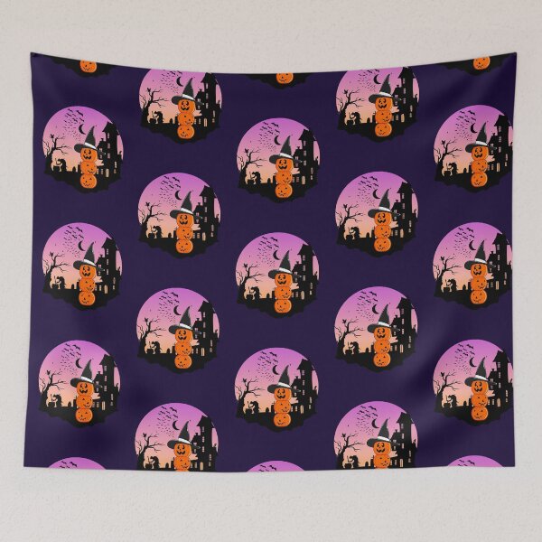 Item preview, Halloween Scary Evil Funny Pumpkin Heads designed and sold by GleamingGiant.