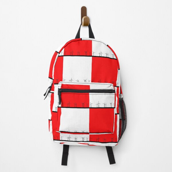 Item preview, Red and white windfarm from Crosby Beach Patchwork Design designed and sold by Paul Madden.