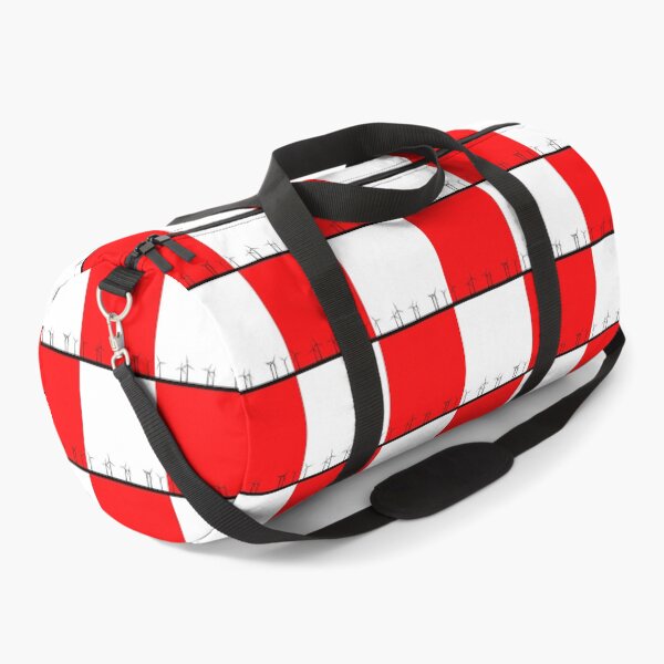 Artikelvorschau, Red and white windfarm from Crosby Beach Patchwork Design entworfen und verkauft von Paul Madden.