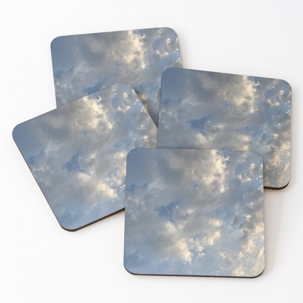 Item preview, white golden clouds in the blue sky designed and sold by stainedauroras.
