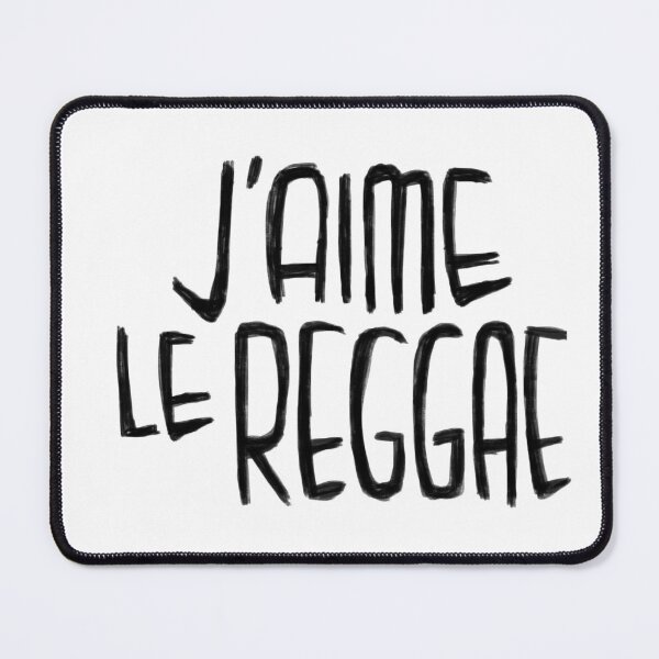 Item preview, Reggae Music Love, Reggae Typography, J'aime le Reggae designed and sold by badlydrawnbabe.
