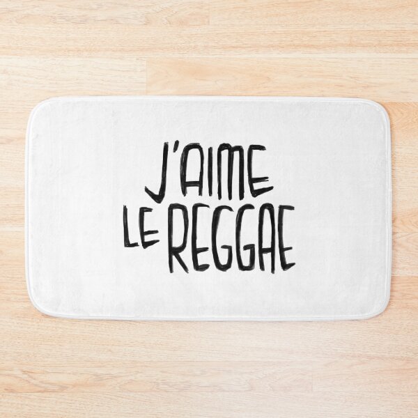 Item preview, Reggae Music Love, Reggae Typography, J'aime le Reggae designed and sold by badlydrawnbabe.