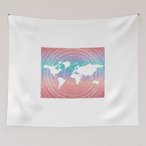 Item preview, Colourful World Map  designed and sold by ArtsinneT.