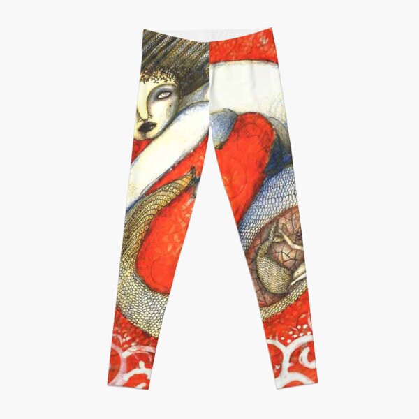 Sirena en Rojo Leggings