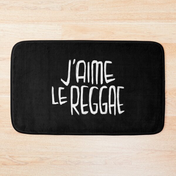 Item preview, Reggae Music Typography, J'aime le Reggae, French, I love Reggae designed and sold by badlydrawnbabe.