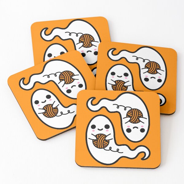 Item preview, Little Yarny Ghosts!  designed and sold by PinkSheepMerch.