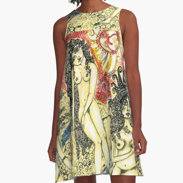 Ellas van al rio A-Line Dress