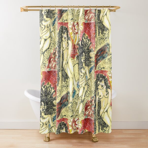Ellas van al rio Shower Curtain