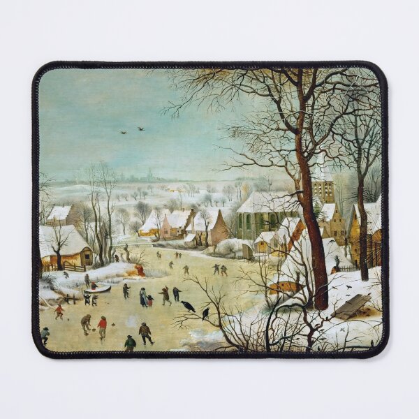 Item preview, Pieter Bruegel the Elder "Winter landscape with skaters and bird trap" designed and sold by Alexandra Dahl.