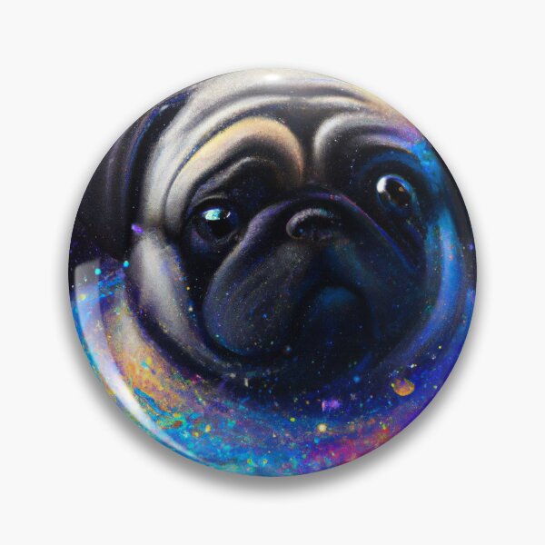 Item preview, Galactic Pug, Pug Galaxy Art designed and sold by Bookwyrm-Bazaar.